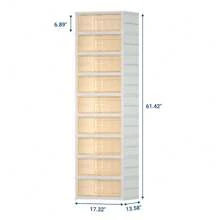 Portable Shoe Storage With Clear Magnetic Doors,6/9 Layers Sneaker Box - 18 pairs - View 5