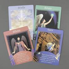 Angel Messages Oracle Cards - Full English Card Reading Deck For Divination & Fortune Telling, Family Party Game Accessory - Multicolor - View 2