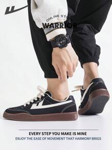 Warrior Men's Breathable Sports Shoes Spring And SummerLightweightComfortableBreathableModest Style Casual Yet SleeksneakersApplicable Throughout The Yearwear-ResistingAll-Day WearTraining SneakersRunning Shoescanvas Shoe - Black - View 9
