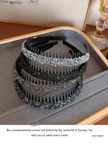 2pcs Elegant Vintage Multifunctional Shiny Rhinestone Headband-Princess Style, Casual Hair Accessories For Ladies And Girls-Suitable For Party, Wedding And Daily Wear-Perfect Gift For Her