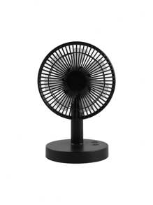 AOYI 1 pezzo Ventilatore da scrivania oscillante ricaricabile con motore brushless a 3 velocità regolabili, funzione telescopica e cavo di ricarica, silenzioso
