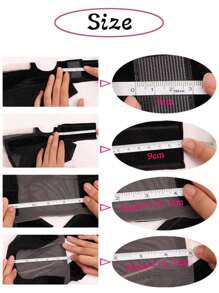 Nunify 女士透明蕾丝假发帽，防滑硅胶头带，无需胶水即可固定假发，可调节蕾丝假发夹 - 彩色 - 查看 6