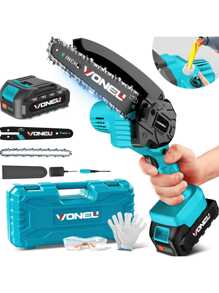 Lithium Battery Chain Saw, Small Logging Saw, Rechargeable Single Hand Saw, Household Six Inch Mini Electric Saw, Hand Saw