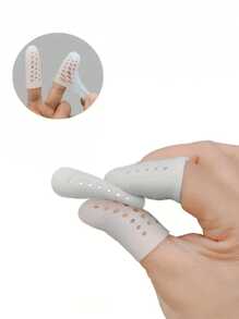 10 szt. wielokrotnego użytku silikonowych ochraniaczy na palce, oddychające ochraniacze na końcówki palców, odpowiednie do pracy, odcisków, sportu, pisania, pisania na klawiaturze