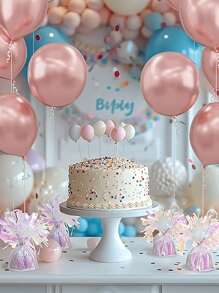 2pcs Metallic Foil Balloon Weights, Suitable For Party Decorations, Birthday Parties, Wedding Table Centerpieces, Also For DIY Helium Balloons, 170g/6oz