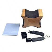 Guitar Neck Rest Support Pillow Mahogany Material 2 Usage Height Luthier Tool For Electric Acoustic Guitar Bass Mandolin - Red 1set - View 7