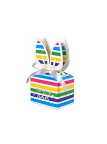 10pcs/5pcs/1pc Large Rainbow Square Cute Rabbit Bow Decorated Thick Paper Gift Boxes, Suitable For Birthday Party, Mother's Day, Summer Wedding, Father's Day, Graduation, Daily & Holiday Party, For Jewelry, Cosmetics, Chocolate, Cookies, Candy, Cards Gift - Rabbit Gift Box - View 9