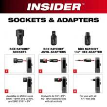 49-16-1640 INSIDER Box Ratchet Socket SAE Set - 8 PC