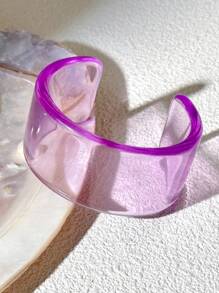 1 pieza Pulsera elegante de mujer de color púrpura, madura y elegante, adecuada como regalo de aniversario
