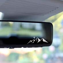 Pegatinas decorativas con diseños de montañas, ríos y luna brillante para espejo retrovisor del coche, espejo de maquillaje, casco, taza, cuaderno, teléfono móvil y otros usos - Unitalla - Ver 2
