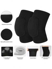 1 Pair Of Sponge Kneel Protective Sports Dance Yoga Female Children Roller Skating Knee Anti-Fall Rub Roller Skating Boy And Wom