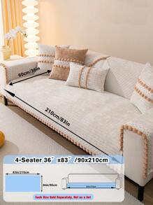 1pc Chenille Jacquard Sofa Cover , Couch Protector For Four Seasons, Universal Furniture Cover For Bedroom, Office, Living Room Home Decor Gifts Birthday Graduation - Multicolor - View 37