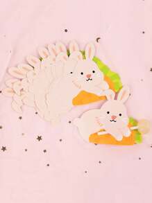 50 张复活节兔子棒棒糖装饰卡 - 卡通可爱兔子、鸭子和独角兽设计，异想天开的派对装饰、卡片用品和纸工艺配件，适合节日庆祝活动 - 非常适合节日派对、活动和送礼 - 彩色 - 查看 2