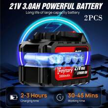 Vandise Cordless Pressure Washer,21V 45 Bar/652 PSI Portable Pressure Washer With 2PCS 3.0Ah Battery,6-In-1 Adjustable Nozzle,5m Hose Pressure Cleaner For Car/Floor/Garden Cleaning & Watering Cordless Pressure Washer,21V 45 Bar/652 PSI Portable Pressure Washer With 2PCS 3.0Ah Battery,6-In-1 Adjustable Nozzle,5m Hose Pressure Cleaner For Car/Floor/Garden Cleaning & WateringCordless Pressure Washer,21V 45 Bar/652 PSI Portable Pressure Washer With 2PCS 3.0Ah Battery,6-In-1 Adjustable Nozzle,5m Hose Pressure Cleaner For Car/Floor/Garden Cleaning & Watering