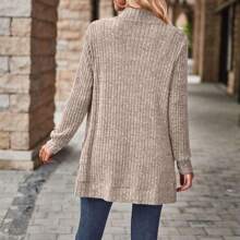 Cardigan Sweaters For Women, Casual Knit Cardigans Lightweight Soft Long Sleeve Open Front Loose Fit Sweater Outwear - 卡其色 - 查看 5