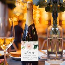 Custom-Designed Personalized Wine Bottle Packaging, Labels And Stickers For Baptism, Birthday Parties, Wedding Celebrations, And Valentine'S Day Decorations.