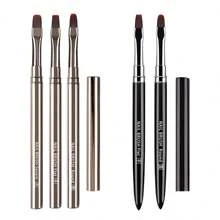 1 件/2/3 件美甲刷套装，用于凝胶抛光的美甲设计刷，指甲油刷和清洁刷，美甲点画工具 3D 美甲装饰刷，用于 DIY 美甲