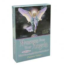 Angel Messages Oracle Cards - Full English Card Reading Deck For Divination & Fortune Telling, Family Party Game Accessory - Multicolor - View 1
