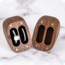 Custom Wooden Ring Box, Wedding Engagement Ring Box, Heart Shpaed Ring Bearer, Ring Box Holder, Custom Personalized Gift Couples