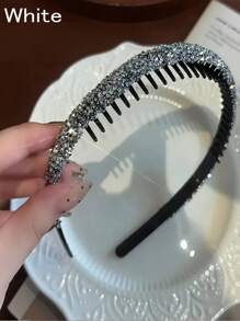2pcs Elegant Vintage Multifunctional Shiny Rhinestone Headband-Princess Style, Casual Hair Accessories For Ladies And Girls-Suitable For Party, Wedding And Daily Wear-Perfect Gift For Her
