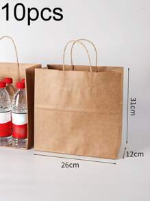 Torby papierowe Kraft Worki bokserskie do pieczenia na wynos Opakowania noworoczne Torby papierowe na prezenty Torby papierowe uniwersalne Torby papierowe do noszenia w ręku Można umieścić w Kawie Mleku Herbacie Pudełkach na ubrania itp. Można je łatwo podnieść Wygląd prosty i hojny Zastosowanie w różnych scenach