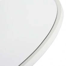 Modern Dressing Table Makeup Vanity Desk 2 Drawers W/ Round Mirror Bedroom White - 白色 - 查看 7