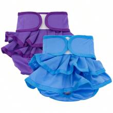 2 pièces de culotte menstruelle lavable pour chienne - culottes absorbantes pour chienne en chaleur, sans fuite, réutilisables