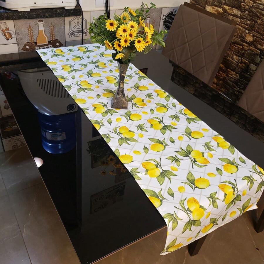 Caminho Trilho de Mesa Oxford Premium para Cozinha Decoração