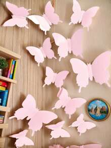 12 stuks 3D vlinder muurstickers voor kinderkamerdecoratie