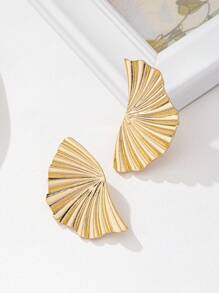 1 par de aretes asimétricos y geométricos de estilo vacacional, adecuados para el uso diario de las mujeres