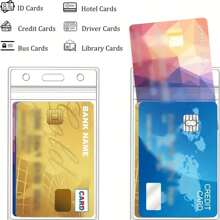 10 Packs Social Security Protector Sleeves - Waterproof 31 Mil Soft Clear Sleeves For SSN Medicare And Credit Protection Mini Wallet Card Wallet - Clear - View 6