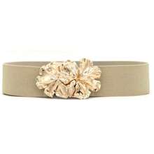 1 stuk Boheemse bloemenriemen voor dames, modieuze brede elastische tailleband voor dames, meisjesjurk, bruiloft, feest, vintage cinch, elastische riemen voor jurken, kledingaccessoires, goud, rood, blauw, luipaard, zwart, groen, paars, oranje, roze, wit, riem voor dames, zomer, school