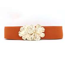 1 stuk Boheemse bloemenriemen voor dames, modieuze brede elastische tailleband voor dames, meisjesjurk, bruiloft, feest, vintage cinch, elastische riemen voor jurken, kledingaccessoires, goud, rood, blauw, luipaard, zwart, groen, paars, oranje, roze, wit, riem voor dames, zomer, school