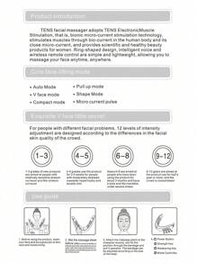 1pc V-Shaped Face Slimming Device, Microcurrent Muscle Toning Massager, Smart Beauty Facial Massager For Lift And Tighten