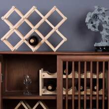 Stackable Wine Storage Shelves 3, 5, 6, 10 Bottles Wooden Wine Shelves Home Bar Utensils Wine Cabinets Bar Tools
