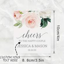 Custom-Designed Personalized Wine Bottle Packaging, Labels And Stickers For Baptism, Birthday Parties, Wedding Celebrations, And Valentine'S Day Decorations.