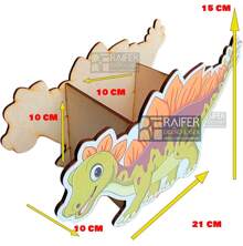 RF RAIFER LASER DESIGN Centro De Mesa dulcero Dinosaurios Pack 12 piezas imagen 2 CARAS, centro de mesa dulcero para fiestas, centros de mesa de dinosaurios, Dulceros de dinosaurios - Multicolor - Ver 5