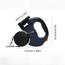 1 einziehbare Doppel-Hundeleine, automatisch ausziehbares Haustier-Zugseil, Anti-Zieh Doppel-Hundeleine