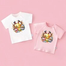 Spring Easter Bunny & Egg Thermal Transfer Stickers, Holiday Gift Decorations, Water-Resistant Garment Patches, Ironing Pattern - P643 - View 4