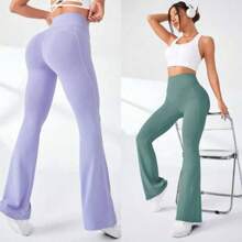 LEGGINS DEPORTIVOS CON FAJA PARA DAMA - Gris - Ver 2