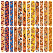 36 Peças Lembrancinhas de Festa de Basquete, Pulseiras de Batida para Troca de Presentes, Decorações e Suprimentos para Festa de Aniversário de Basquete