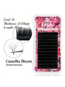 12盒 MASSCAKU 3D 蓬松即开型仿貂毛假睫毛，8-20毫米混合长度，哑光黑色睫毛簇，睫毛扇，单根假睫毛，假睫毛 - D - 查看 21