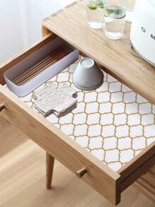 1卷金色灯笼图案加厚防滑橱柜垫，可水洗EVA冰箱垫，易于裁剪的冰箱垫 - 金色燈籠紋 - 查看 3