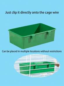 2pcs Small Bird Bath Basin, Bird Cage Bathing Box For Finch, Lovebird, Cockatiel, Java Sparrow, Zebra Finch, Canary, Parakeet - Multicolor - View 2