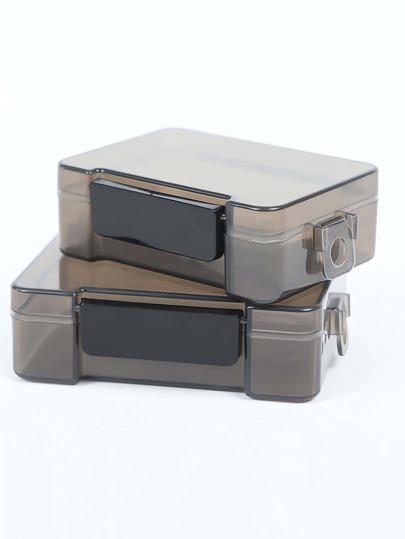 Square Transparent Plastic Small Box Earplugs Jewelry Hardware Accessories Button Packaging Box PP Parts Organizer Storage Box Tool Box Small Hardware Accessories Storage Box Covered Parts Box Workpiece Box Plastic Box Rectangular Travel Essentials Travel Accessories Travel Must Haves