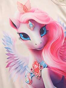 3D Sternenhimmel Einhorn ärmelloses Kleid - Lässige Sommerkleidung, maschinenwaschbar - Verschiedenfarbig - Übersicht 8