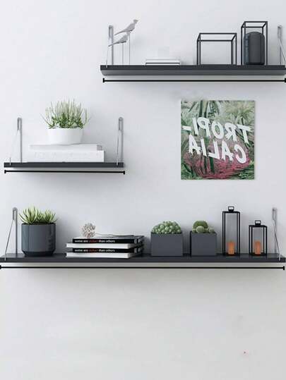 1pc Room, Bedroom, Living Room, Study, Dorm Partition Shelf, Wallmount Floating Shelf, No Drill Wall Shelf, Wall Decor, Bedroom, Kitchen, Office, Bookshelf, Storage Rack