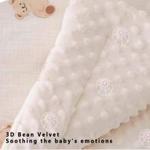 1pc Thickened Warm Baby Stroller Pad, Soft & Comfortable, Cartoon Printed Pattern, Thermal Lined Stroller Cushion For Autumn/Winter, Suitable For Baby Stroller And Car Seat, All Seasons