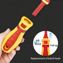 Juego de 12 piezas de herramientas de mano VDE aisladas de 1000V, juego de destornilladores de electricista de alta calidad, incluye bolígrafo probador de aislamiento, para reparaciones en el hogar