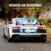 GT Wing Car Spoiler, 43.3/46.3/53.1 Inch Universal Spoiler With Single Deck Short/Long Bracket Side Wing With/Without Holes , Adjustable Lightweight Aluminum, Car Rear Spoiler Wing, Racing Spoiler BGW/JDM Drift Black - 43.3 Inch Short Bracket - View 5